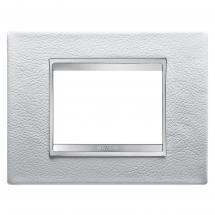  PLAQUE LUX 3P CUIR BLANC 