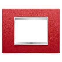  PLAQUE LUX 3P CUIR RUBIS 