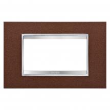  PLAQUE LUX 4P METAL FIN. OXIDE 