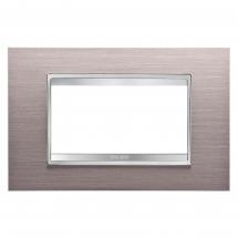  PLAQUE LUX 4P METAL ALUMINIUM 