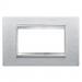  PLAQUE LUX 4P CUIR BLANC 