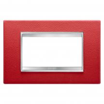  PLAQUE LUX 4P CUIR RUBIS 