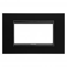 PLAQUE LUX 4P METAL NOIR MONOC 