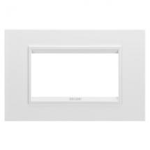  PLAQUE LUX 4P BLANC MONOCHROME 