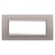  PLA LUX RECT 6P VERRE GRIS 