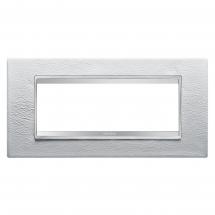  PLAQUE LUX 6P CUIR BLANC 