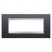  PLAQUE LUX 6P CUIR NOIR 