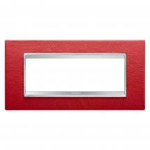  PLAQUE LUX 6P CUIR RUBIS 