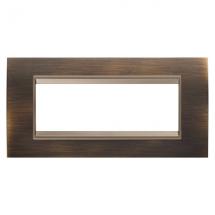 PLA LUX RECT. 6P MET LAITON 