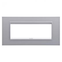  PLAQUE LUX 6P TITANE MONOCHROM 