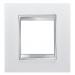  PLAQUE LUX INT. 2P CUIR BLANC 