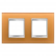  PLAQUE LUX INT. 2+2P H VERRE O 