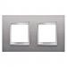  PLAQUE LUX INT. 2+2P H INOX BR 