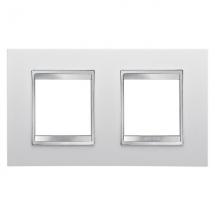  PLAQUE LUX INT. 2+2P H BLANC C 