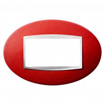  PLAQUE ART 4P CUIR RUBIS 