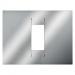  PLAQUE GEO 1P CHROME 