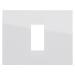  PLAQUE GEO 1P BLANC 
