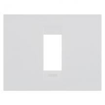  PLAQUE GEO 1P BLANC SATIN 