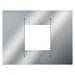  PLAQUE GEO 2P CHROME 