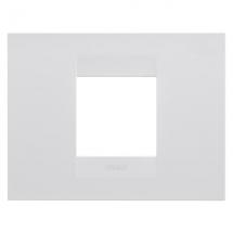  PLAQUE GEO 2P BLANC SATIN 