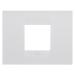  PLAQUE GEO 2P BLANC SATIN 