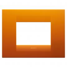  PLAQUE GEO 3P ORANGE OPAL 