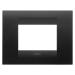  PLAQUE GEO 3P NOIR SATINE 
