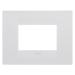 PLAQUE GEO 3P BLANC SATIN 