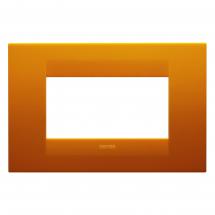  PLAQUE GEO 4P ORANGE OPAL 