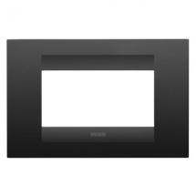  PLAQUE GEO 4P NOIR SATINE 