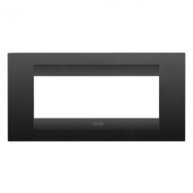  PLAQUE GEO 6P NOIR SATINE 