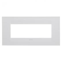  PLAQUE GEO 6P BLANC SATIN 