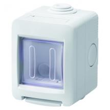  BOITERS ETANCHES 2P IP55 GRIS 