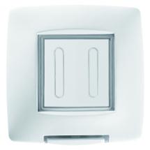  PLAQUE ETANCHE 2P IP55 BLANC 