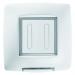  PLAQUE ETANCHE 2P IP55 BLANC 