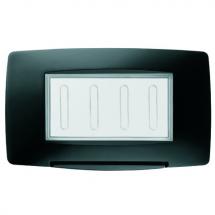  PLAQUE ETANCHE 4P IP55 NOIR 