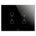  PLAQUE ICE TOUCH KNX NOIR 4 SY 