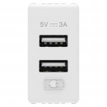  CHARGEUR DBLE USB A+A 5V 3A SY 