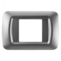  PLAQUE 2 POS.TITANE METALLISE 