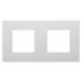  PLAQUE DAHLIA 2 POSTES H/V GRI 