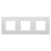  PLAQUE DAHLIA 3 POSTES H/V GRI 