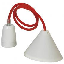  SUSPENSION PORCELAINE E27 BLAN 