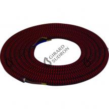  CABLE TEXT. ROND 2 X 0.75MM N 