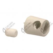  SERRE-CABLE VIS BLOCAGE NYL.BL 