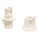  SERRE-CABLE NYLON BLANC M. 10X 