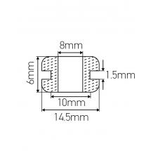  PASSE-FILS PVC NOIR D.10 
