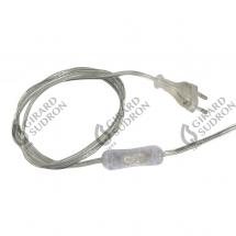  CORDON 2X0,75 L.2,00M TRANSP.A 