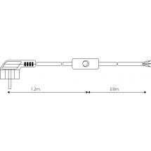  CORDON 3X0,75 L.2M NOIR F.EURO 