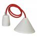  SUSPENSION PORCELAINE E27 BLAN 