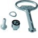  SERRURE DBLE BARRE+CLE IP5-6 